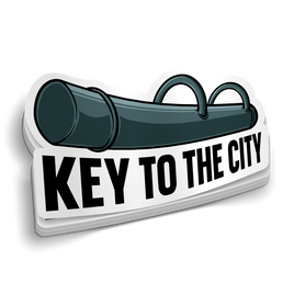 Key To The City Police Sticker