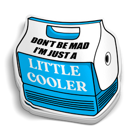 A Blue Little Cooler Sticker