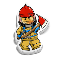 Mini Firefighter Sticker