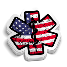 EMT American Flag Sticker