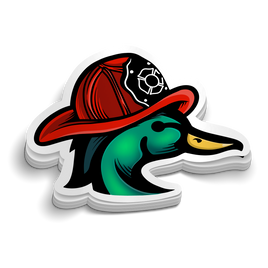 Fire Ducks Sticker