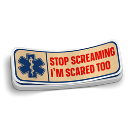 Stop Screaming Sticker