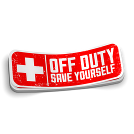 Off Duty - Save Yourself Sticker