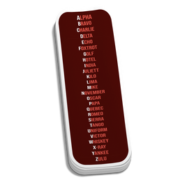 Phonetic Alphabet Sticker