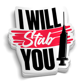 Stab You Sticker