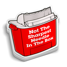 Not The Sharpest Needle Sticker