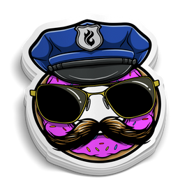 Sergeant Donut Sticker