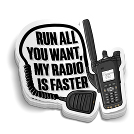 Run All You Want | Funny Police Sticker