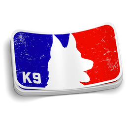Red White & Blue K9 Police Sticker