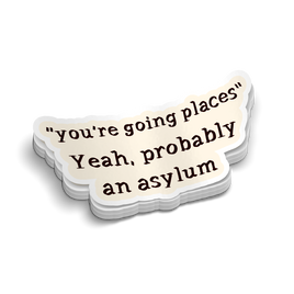 Asylum - Funny Laptop Stickers