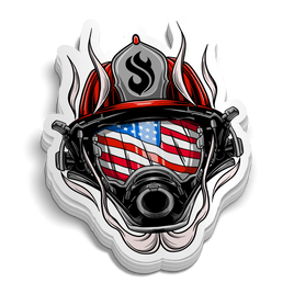 American Hero Firefighter Sticker
