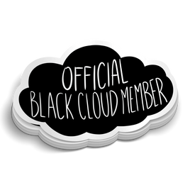 Black Cloud Member - Funny Sticker