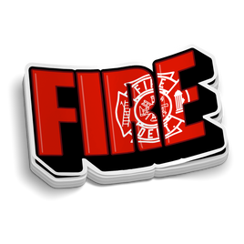 FIRE Logo-style Firefighter Sticker