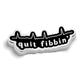 Quit Fibbin' Cardiac ECG Sticker
