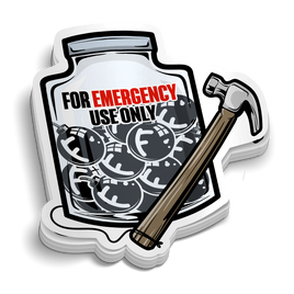 In Case Of Emergency F-Bombs | Funny Tumbler Stickers
