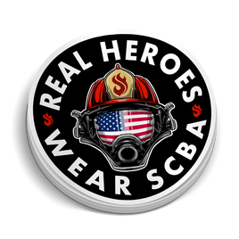 Real Heros Wear SCBA | Firefighter Gear Stickers