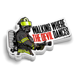 Where the Devil Dances | Firefighter Stickers