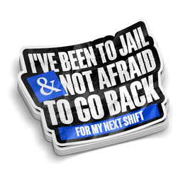 Been To Jail | Funny Police Stickers