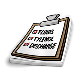Fluids Tylenol Discharge | Funny Medical Stickers