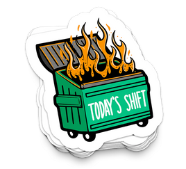 Shiftwork- Funny Tumbler Stickers
