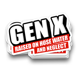 Gen X - Funny Tumbler Stickers