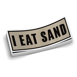 I Eat Sand | Funny GWOT Stickers | Perfect for Coffee Cups