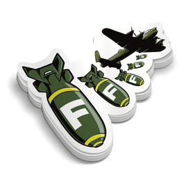 Dropping F-Bombs | Funny Military Stickers | Perfect for Tumblers