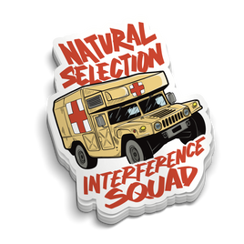 Natural Selection Squad | Funny Military Stickers | Great for Cups