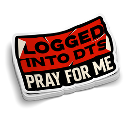 Logged Into DTS | Funny Military Stickers