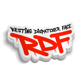 Resting Dispatcher Face (RDF) Sticker