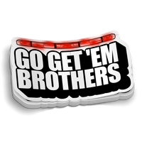 Go Get 'Em Brothers Sticker