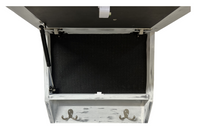 Snowcapped Mountain Scene Wall-Mounted Gun Cabinet – Hidden Lockable Storage with Rustic Charm