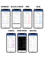 Digital Phone Planner Social Media Widgets