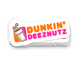Dunkin DeezNutz | Funny Stickers