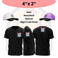 Custom DTF Transfers By Size