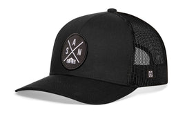 San Antonio Trucker Hat  |  Black SAN X Snapback