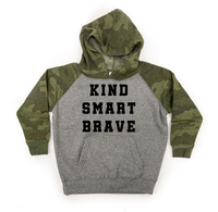 Kind Smart Brave - Varsity - Child HOODIE