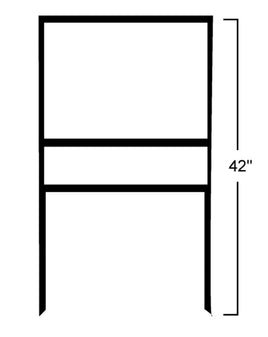 42" Tall Real Estate Frame Holds 18"x24" sign panel