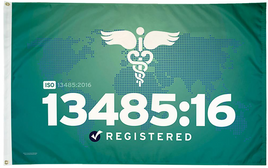ISO 13485:16 Flag