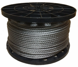 1/8" STAINLESS STEEL CABLE (CUT TO LENGTH IN FEET)