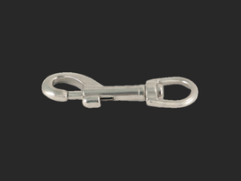 3 1/2" Nickel Plated/Silver Swivel Snap