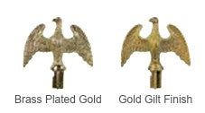 3/4" Steel Gold Plastic Slip Fit Eagle