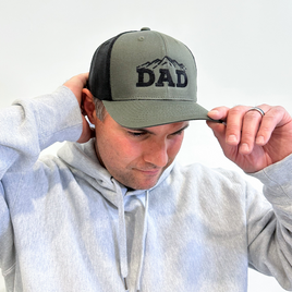 DAD (Mountains) - Multiple Color Options - Snapback Hat