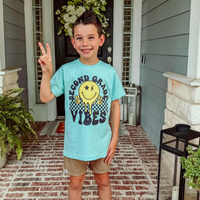 (Choose Your Grade) Vibes - Peace Smiley - Child Tee