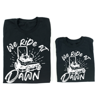 We Ride at Dawn - (Choose Your Mower) - Set of 2 Tee