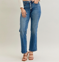 Judy Blue Mid Rise Button Fly Rigid Magic Jeans
