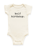 Half Birthday Organic Baby Bodysuit