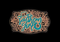 Southern Girl Western Style Tooled Acrylic Laser Engraved Hat Patch