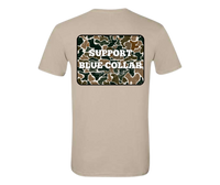 Support Blue Collar Tee - Retro Camo