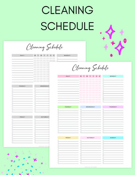 Cleaning Schedule